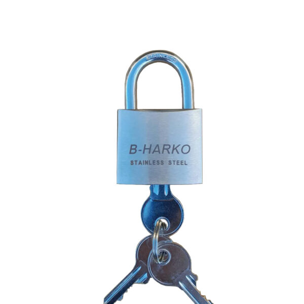 Ruostumaton riippulukko portinsalpaan B-Harko HS 40